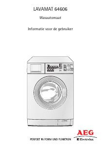 Handleiding AEG-Electrolux L64606 Wasmachine