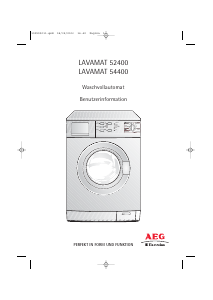Bedienungsanleitung AEG-Electrolux L52400 Waschmaschine