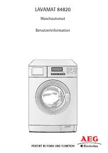 Bedienungsanleitung AEG-Electrolux L84820 Waschmaschine