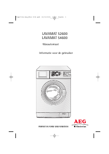 Handleiding AEG-Electrolux L52600 Wasmachine