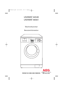 Bedienungsanleitung AEG-Electrolux L64540 Waschmaschine