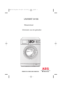 Handleiding AEG-Electrolux L54106 Wasmachine