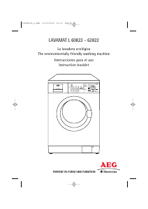 Handleiding AEG-Electrolux L60822 Wasmachine