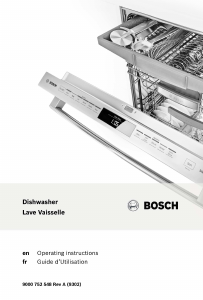 Manual de uso Bosch SHP53T55UC Lavavajillas