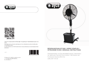 Handleiding AYCE HW-26MC05 Ventilator