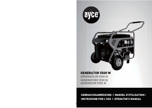 Handleiding AYCE PDS 5500 Generator