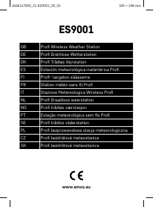 Bruksanvisning EMOS ES9001 Værstasjon
