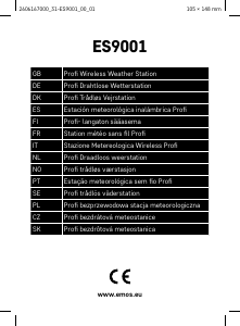 Brugsanvisning EMOS ES9001 Vejrstation