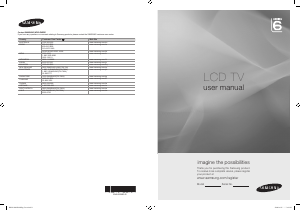 Manual Samsung LA46B610A5M LCD Television