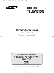 Handleiding Samsung WS-32Z31HE Televisie