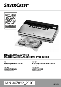 Bedienungsanleitung SilverCrest SVEB 160 B2 Vakuumierer