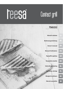 Manual Teesa TSA3232 Contact Grill