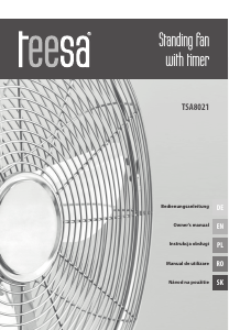 Manual Teesa TSA8021 Ventilator