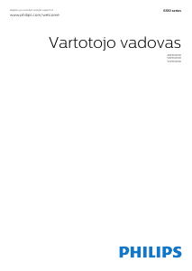 Vadovas Philips 40PFK6510 LED televizorius