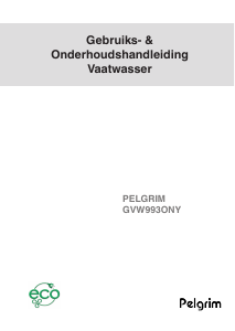 Handleiding Pelgrim GVW993ONY Vaatwasser