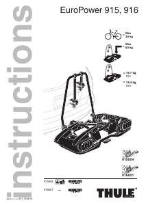 Instrukcja Thule EuroPower 916 Bagażnik rowerowy