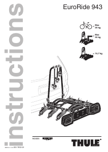 Instrukcja Thule EuroRide 943 Bagażnik rowerowy