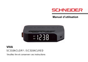 Mode d’emploi Schneider SC310ACLRED Radio-réveil