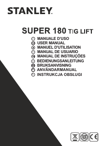 Instrukcja Stanley SUPER 180 TIG LIFT Spawarka