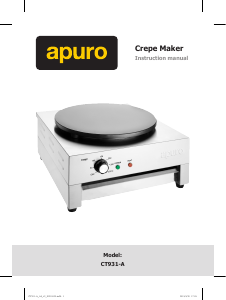 Manual Apuro CT931-A Crepe Maker