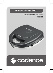 Manual Cadence CRP301 Grelhador de contacto