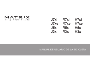 Manual de uso Matrix R7xe Bicicleta estática