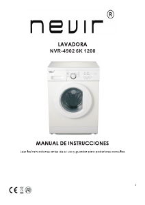 Bruksanvisning Nevir NVR-4902 6K1200 Tvättmaskin
