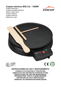 Bedienungsanleitung Lacor 69122 Crêpes Maker