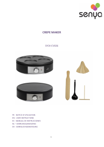 Mode d’emploi Senya SYCK-CV026 Crêpière