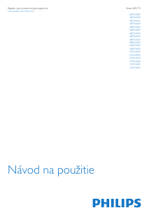 Návod Philips 48PFK6949 LED televízor