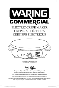 Manual Waring Commercial WSC160C Crepe Maker