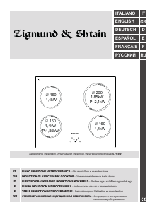 Manuale Zigmund and Shtain CIS 299.60 WX Piano cottura