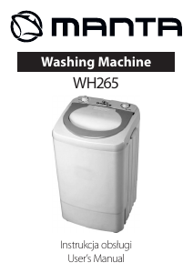 Bruksanvisning Manta WH265 Tvättmaskin