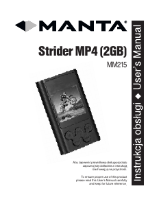 Bruksanvisning Manta MM215 Strider Mp3 spelare