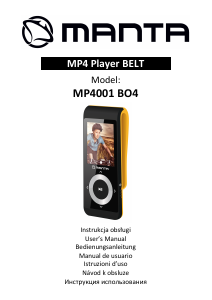 Руководство Manta MP4001 BO4 Belt Mp3 плейер