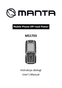 Instrukcja Manta MS1703 Telefon komórkowy