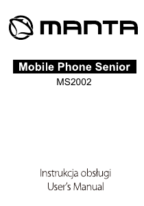 Instrukcja Manta MS2002 Telefon komórkowy