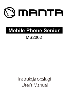 Bruksanvisning Manta MS2002 Mobiltelefon