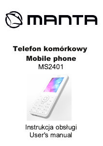 Instrukcja Manta MS2401 Telefon komórkowy