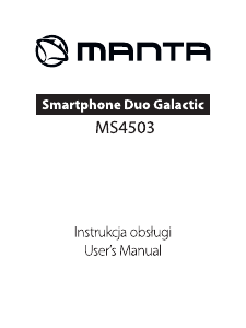 Instrukcja Manta MS4503 Telefon komórkowy