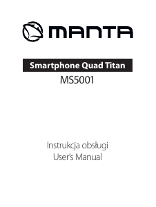 Instrukcja Manta MS5001 Telefon komórkowy
