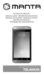 Manual de uso Manta TEL4092N Teléfono móvil