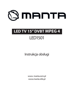 Instrukcja Manta LED1501 Telewizor LED