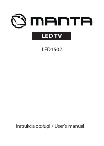 Handleiding Manta LED1502 LED televisie