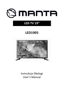 Instrukcja Manta LED1905 Telewizor LED