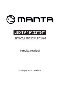 Instrukcja Manta LED2402 Telewizor LED