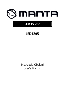 Instrukcja Manta LED3205 Telewizor LED