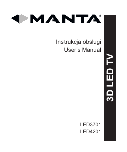 Instrukcja Manta LED3701 Telewizor LED