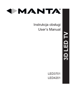 Handleiding Manta LED3701 LED televisie