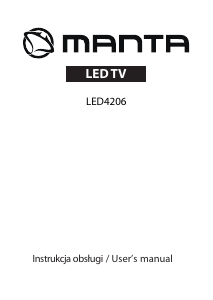 Handleiding Manta LED4206 LED televisie